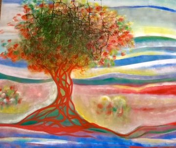 Roter Baum